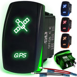 Waterproof Funny Rocker Switch - 12V ON/Off, LED Backlit with Custom Etched Design | R1 Industries