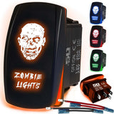 Waterproof Funny Rocker Switch - 12V ON/Off, LED Backlit with Custom Etched Design | R1 Industries