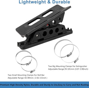 Quick-Release Fire Extinguisher Mount For Roll Bars (UTV, Jeep, Boat)