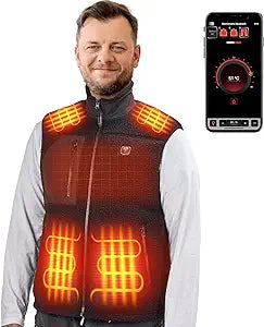Photo of Heated Vest by Voice and APP Temp Control with Battery Pack by Kemimoto - Premium for UTVs / Side by Sides