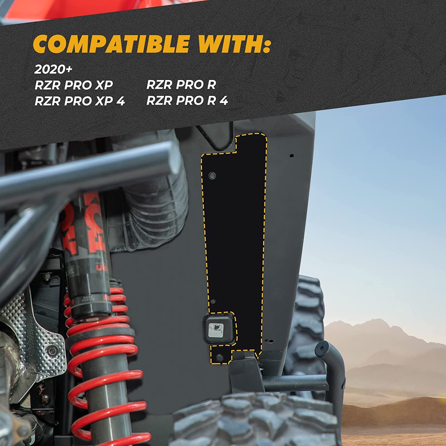 Photo of Fender Flares for Polaris RZR PRO XP / R (2020-2024) by Kemimoto - Premium for UTVs / Side by Sides