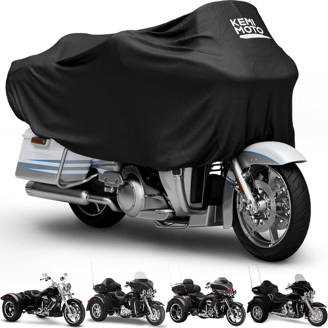 Photo of Motorcycle Cover Half Cover for Touring Models Road King Street Glide Road Glide by Kemimoto - Premium for UTVs / Side by Sides