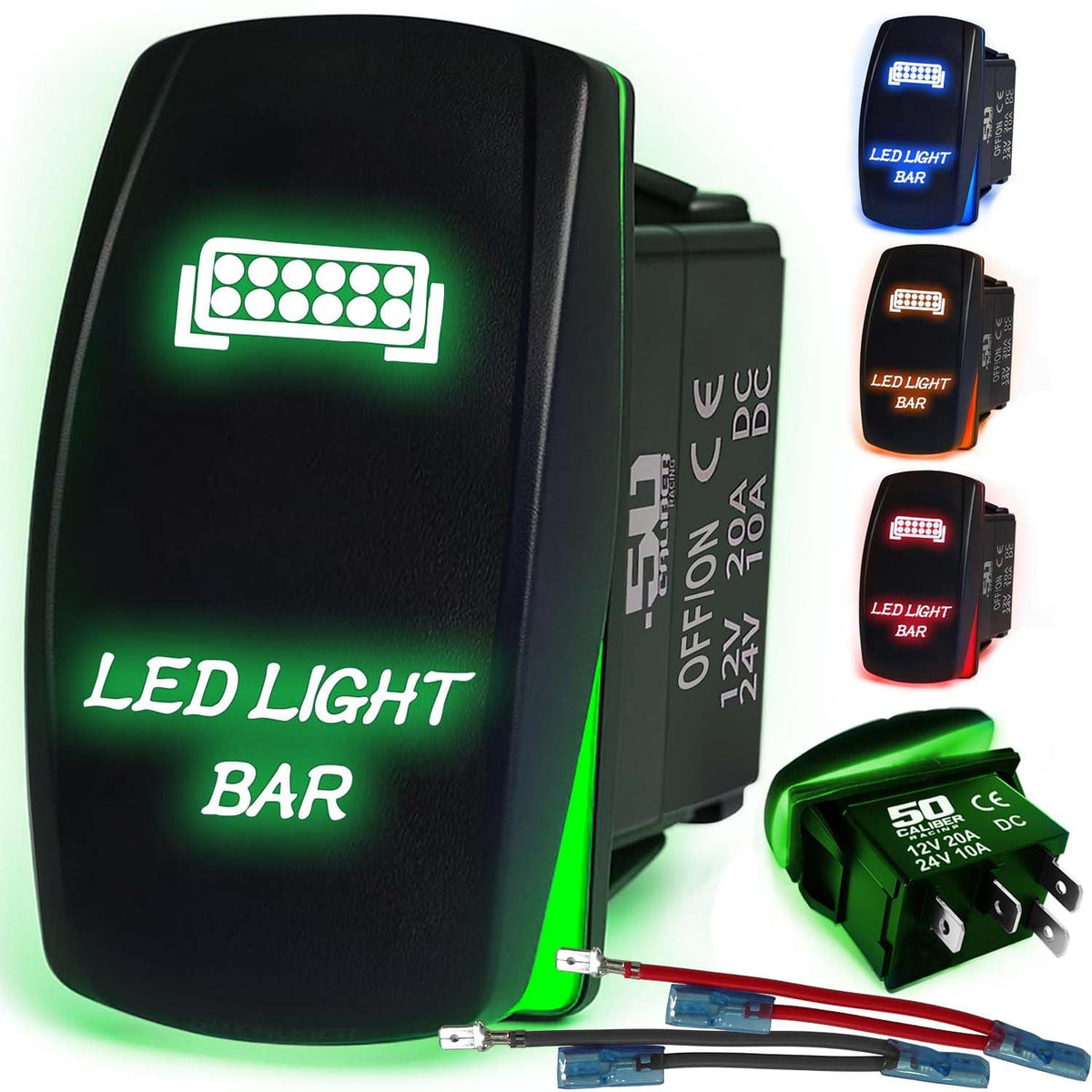 Waterproof Funny Rocker Switch - 12V ON/Off, LED Backlit with Custom Etched Design | R1 Industries
