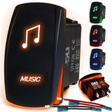 Waterproof Funny Rocker Switch - 12V ON/Off, LED Backlit with Custom Etched Design | R1 Industries