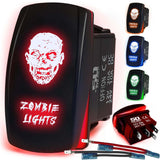 Waterproof Funny Rocker Switch - 12V ON/Off, LED Backlit with Custom Etched Design | R1 Industries