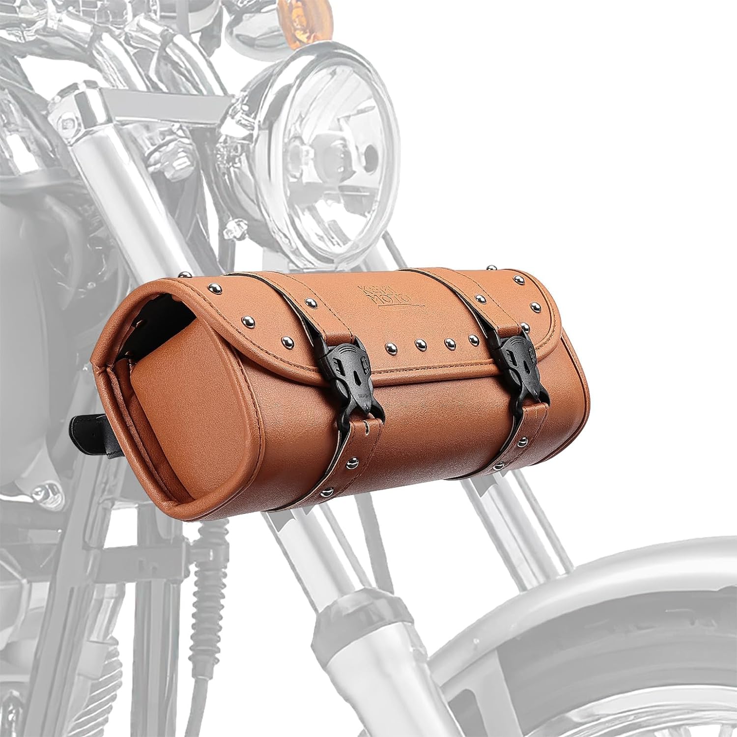 Photo of Motorcycle PU Leather Tool Bag Fork Bag by Kemimoto - Premium for UTVs / Side by Sides
