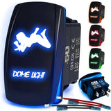 Waterproof Funny Rocker Switch - 12V ON/Off, LED Backlit with Custom Etched Design | R1 Industries