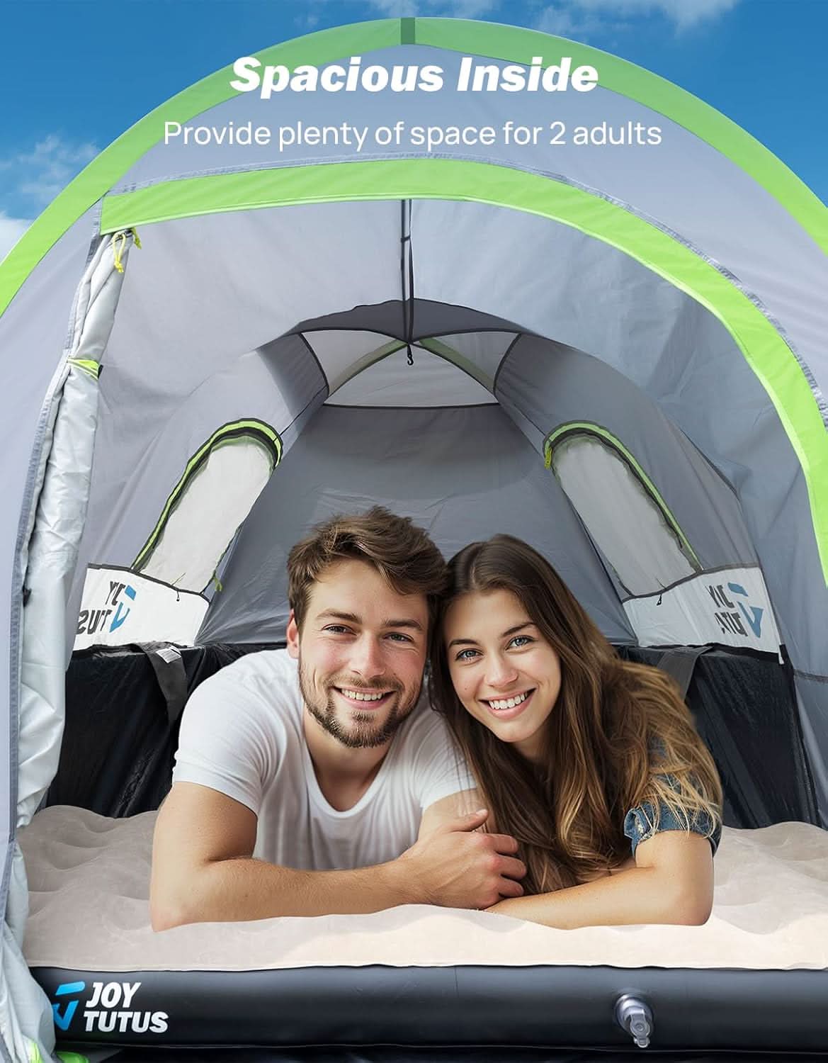 Photo of JOYTUTUS Truck Tent with Rainfly 5.5Ft-6Ft by Kemimoto - Premium for UTVs / Side by Sides