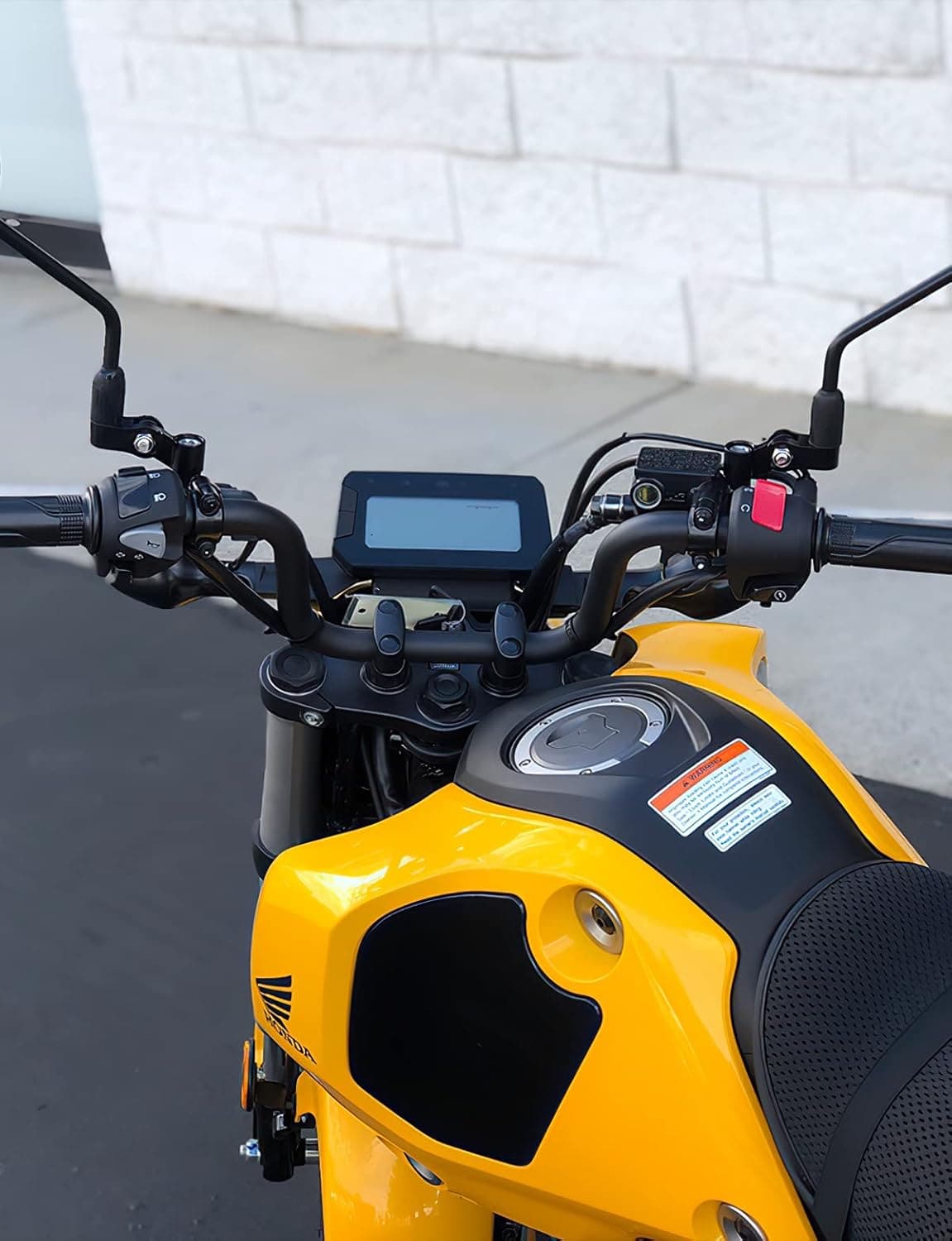Photo of Universal Rear View Mirror Mount for Motorcycles by Kemimoto - Premium for UTVs / Side by Sides