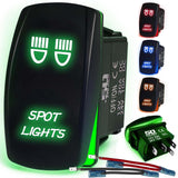 Waterproof Funny Rocker Switch - 12V ON/Off, LED Backlit with Custom Etched Design | R1 Industries