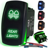 Waterproof Funny Rocker Switch - 12V ON/Off, LED Backlit with Custom Etched Design | R1 Industries
