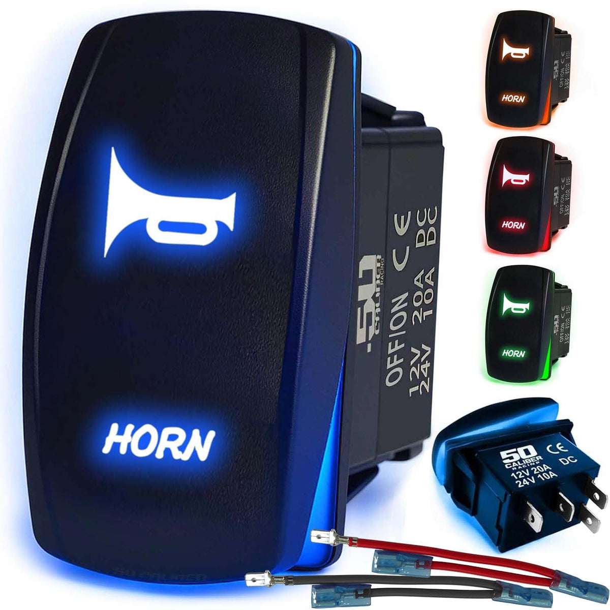 Waterproof Funny Rocker Switch - 12V ON/Off, LED Backlit with Custom Etched Design | R1 Industries