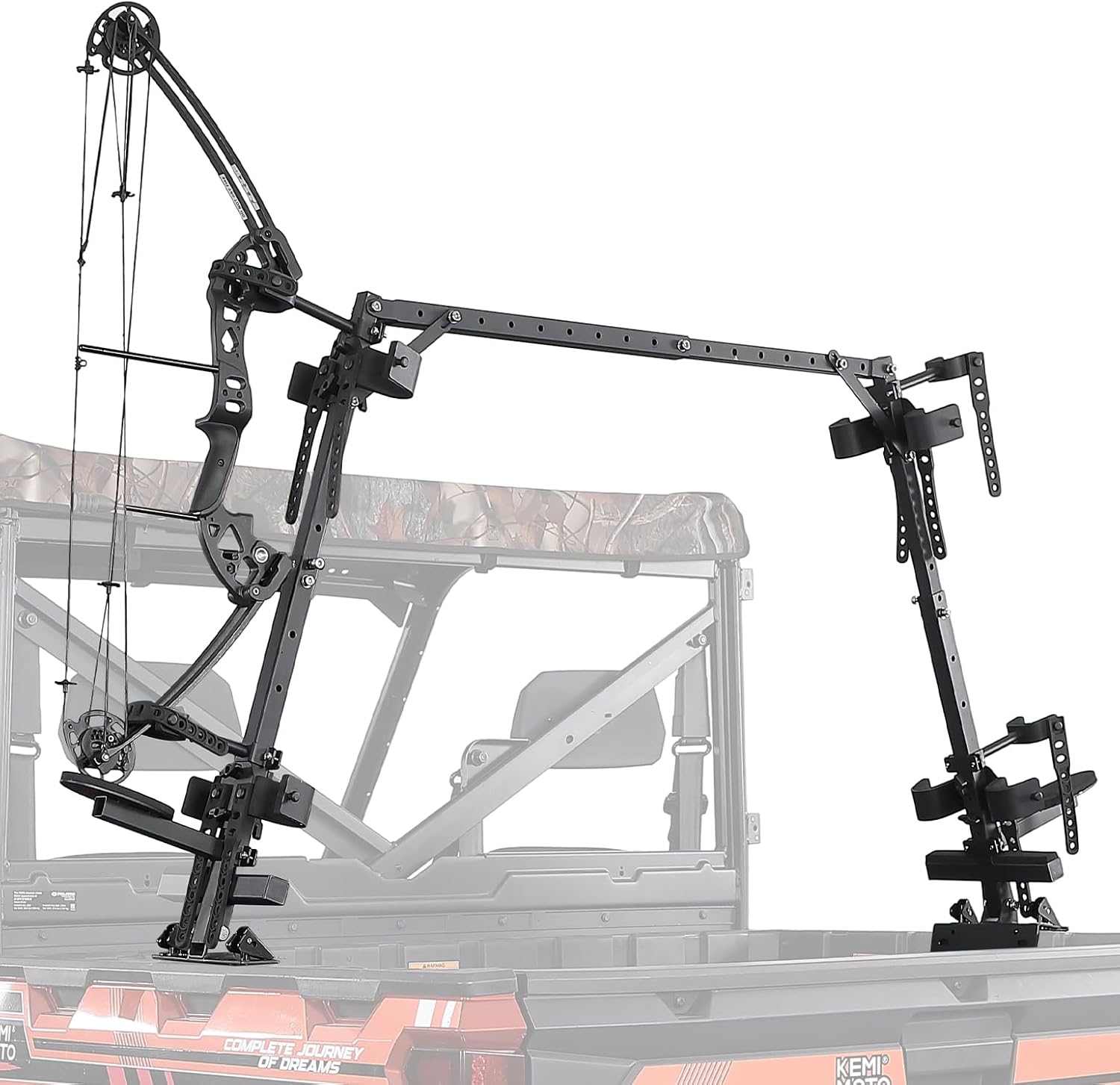 Photo of UTV Double Crossbow Rack for Polaris Ranger General Pioneer by Kemimoto - Premium for UTVs / Side by Sides