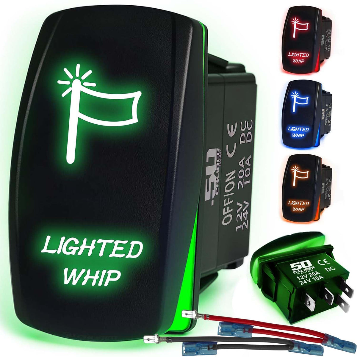 Waterproof Funny Rocker Switch - 12V ON/Off, LED Backlit with Custom Etched Design | R1 Industries