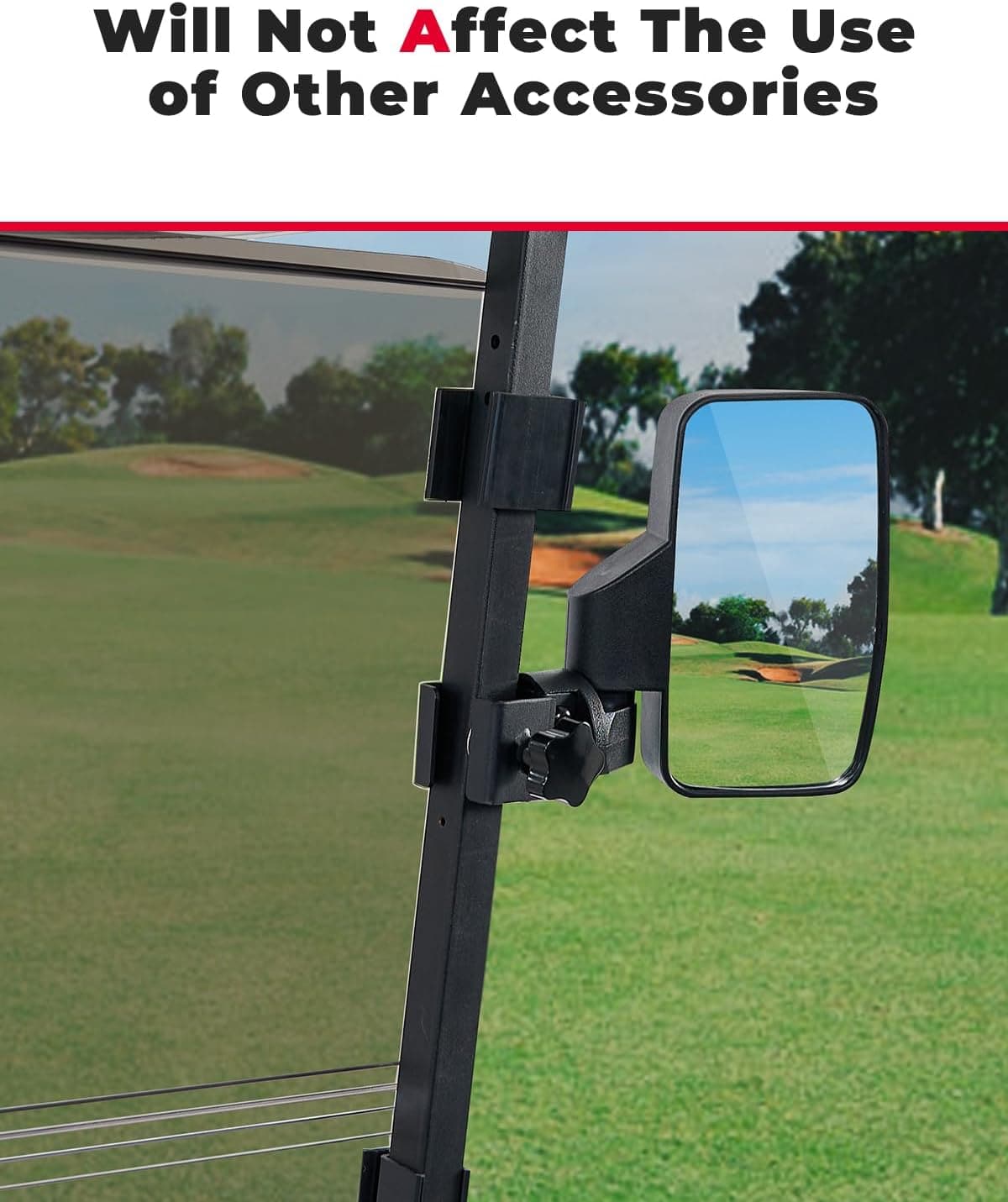 Photo of Kemimoto Foldable Golf Cart Windshield for G22 (2003-2006) Tinted by Kemimoto - Premium for UTVs / Side by Sides
