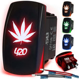 Waterproof Funny Rocker Switch - 12V ON/Off, LED Backlit with Custom Etched Design | R1 Industries