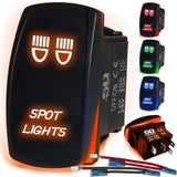 Waterproof Funny Rocker Switch - 12V ON/Off, LED Backlit with Custom Etched Design | R1 Industries