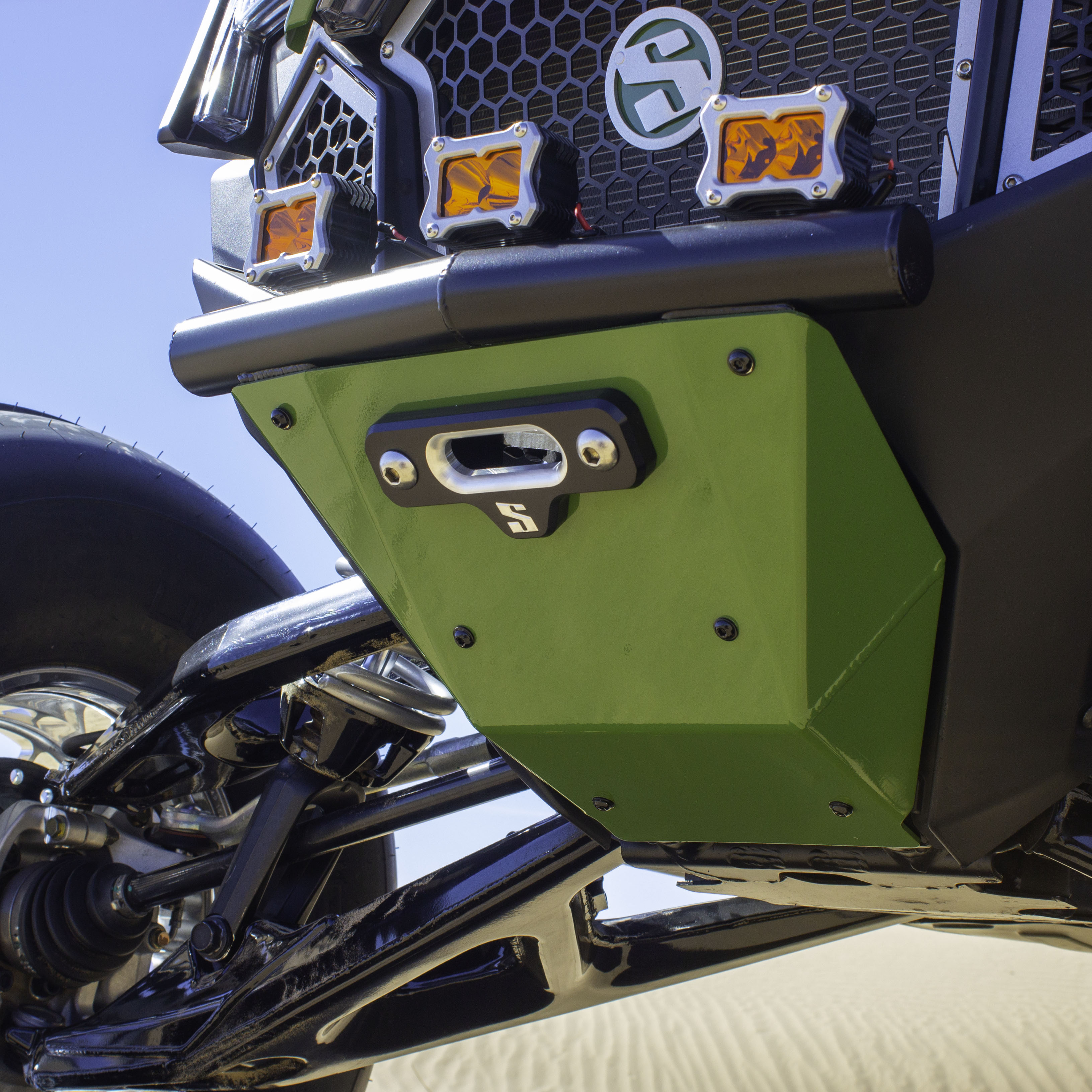Photo of Polaris Pro R/Turbo R Winch Single Tube Front Bumper by SDR Motorsports - Premium Bumpers for UTVs / Side by Sides