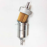 Aluminum Inline Fuel Filter 1/4" Flanges