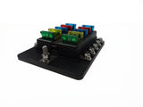 50 Caliber Racing 10 Way Screw Fuse Block - LED Indicators