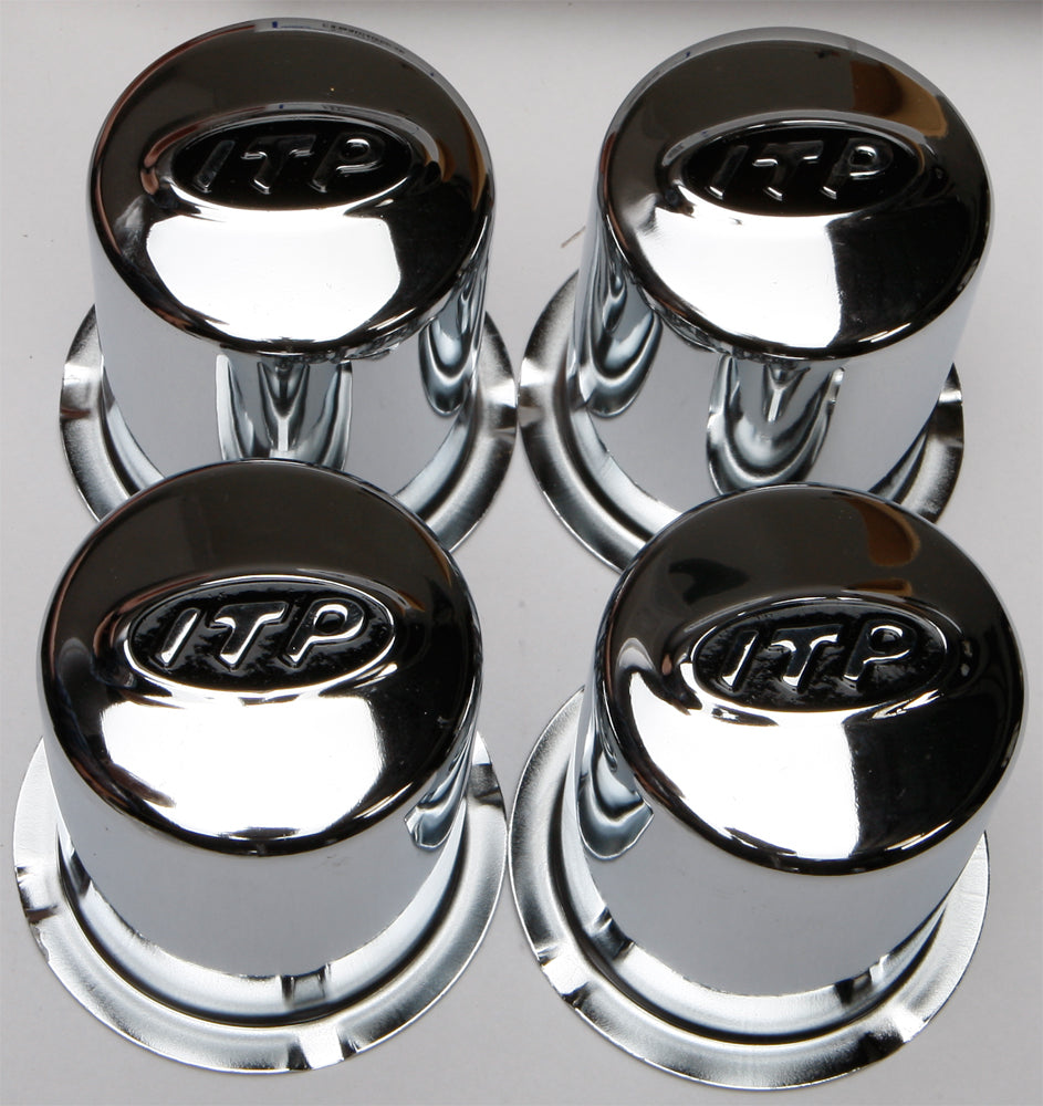 Photo of STEEL 4/110 CHROME CAP 4 PACK by ITP - Premium Wheel Components for UTVs / Side by Sides