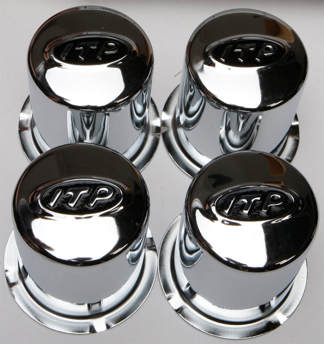 Photo of STEEL 4/110 CHROME CAP 4 PACK by ITP - Premium Wheel Components for UTVs / Side by Sides