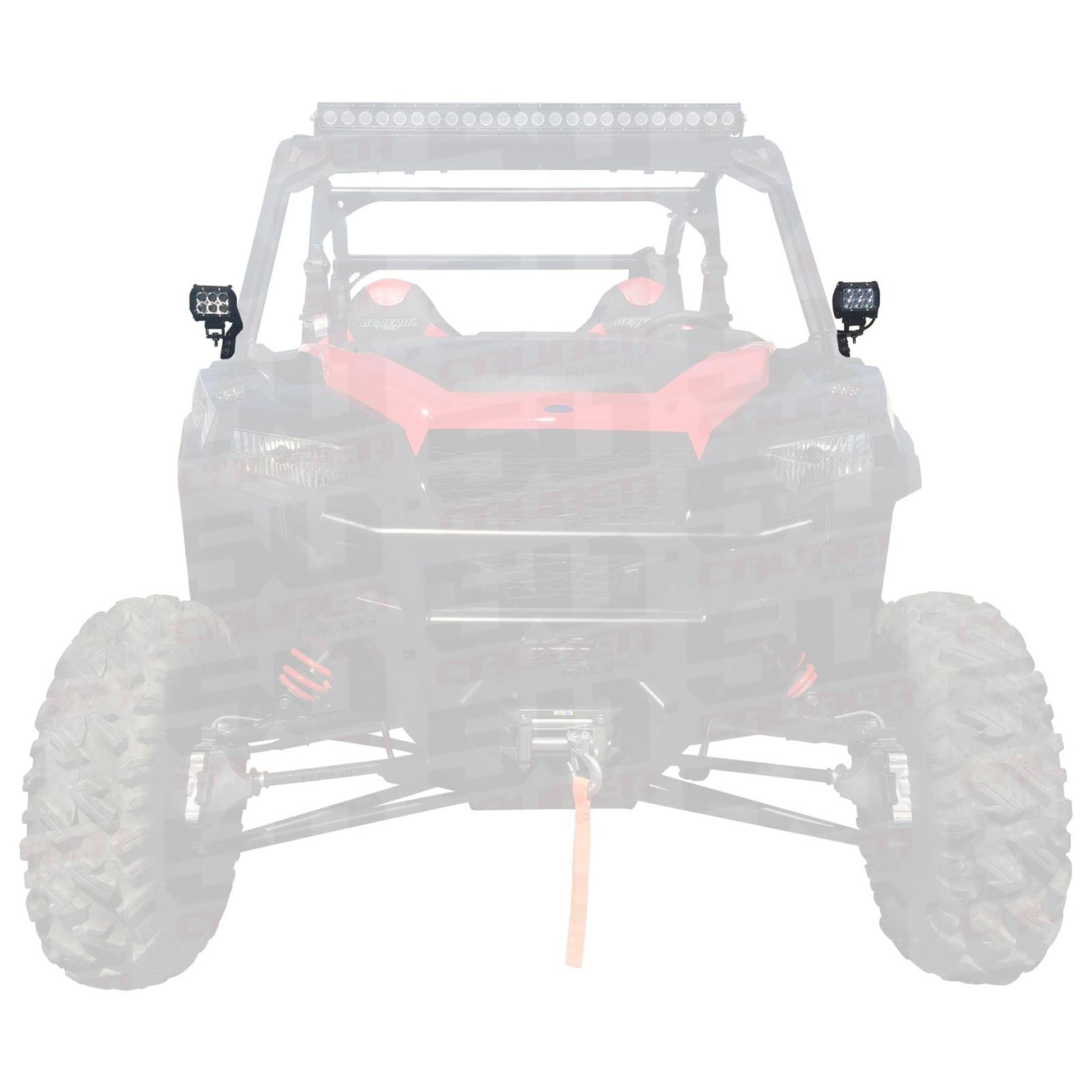 Polaris General A-Pillar Pod Light Mounts