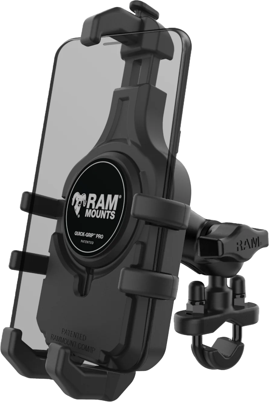 Photo of QUICK-GRIP PRO HANDLEBAR PHONE MOUNT SHORT by RAM - Premium Accessories for UTVs / Side by Sides