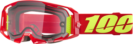 100% ARmatic Enduro Moto Goggles - Red Clear Lens