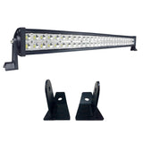 50 Caliber Racing Polaris General LED Light Bar Brackets - Brow Mount + USA Made Steel (2015-2018)