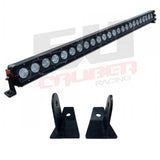 50 Caliber Racing Polaris General LED Light Bar Brackets - Brow Mount + USA Made Steel (2015-2018)