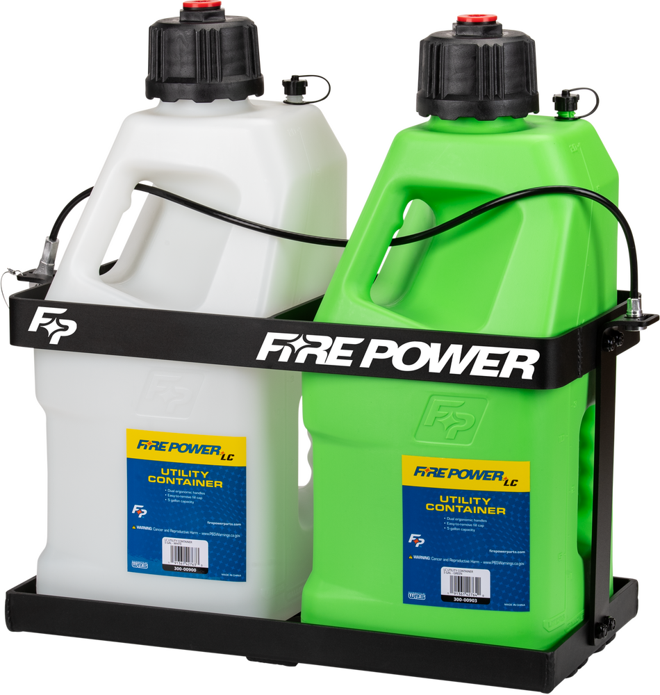 Dirt Warrior Accessories - FIRE POWER LC 5 GALLON UTILITY 2 JUG RACK