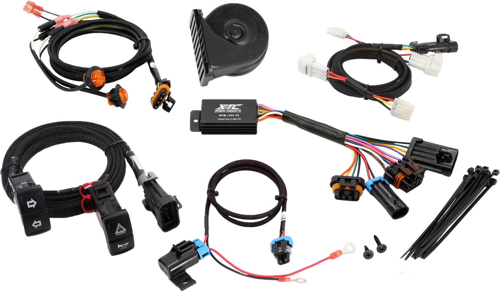 Photo of SELF CANCELING T/S KIT W/HORN by XTC POWER PRODUCTS - Premium Illumination for UTVs / Side by Sides