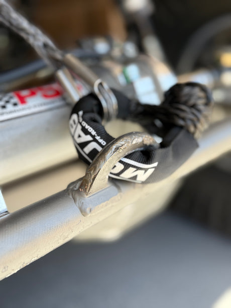 Photo of Soft Shackle 3/8'' x 14'' with sleeve and bag (Set of 2 Shackles) (Lifetime Warranty) by MOJAB OFFROAD - Premium for UTVs / Side by Sides