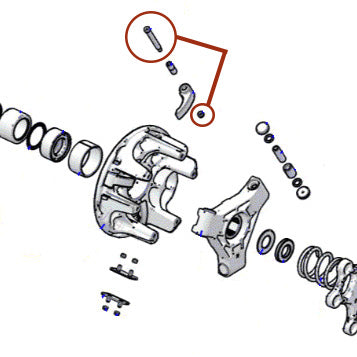 Photo of RPM SXS RPM RMK Boost / 9r P22 TITANIUM Clutch Weight Bushed Shift Weight Bolt and Nuts (QTY 3) OEM # 7520585 by RPM SXS - Premium for UTVs / Side by Sides