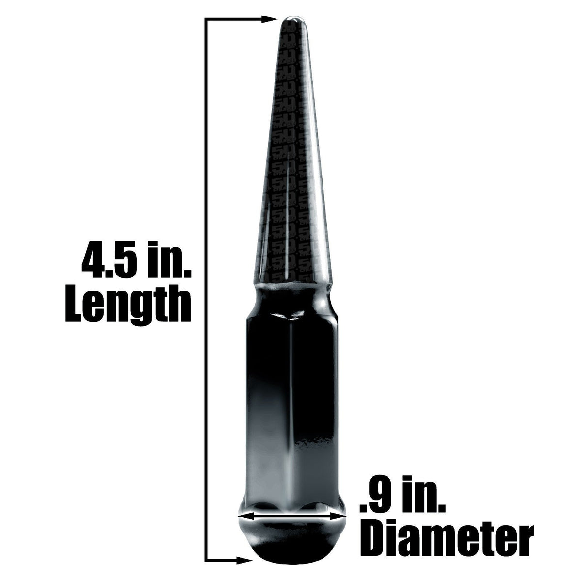 50 Caliber Racing 4.5 Inch Spike Lug Nut Singles