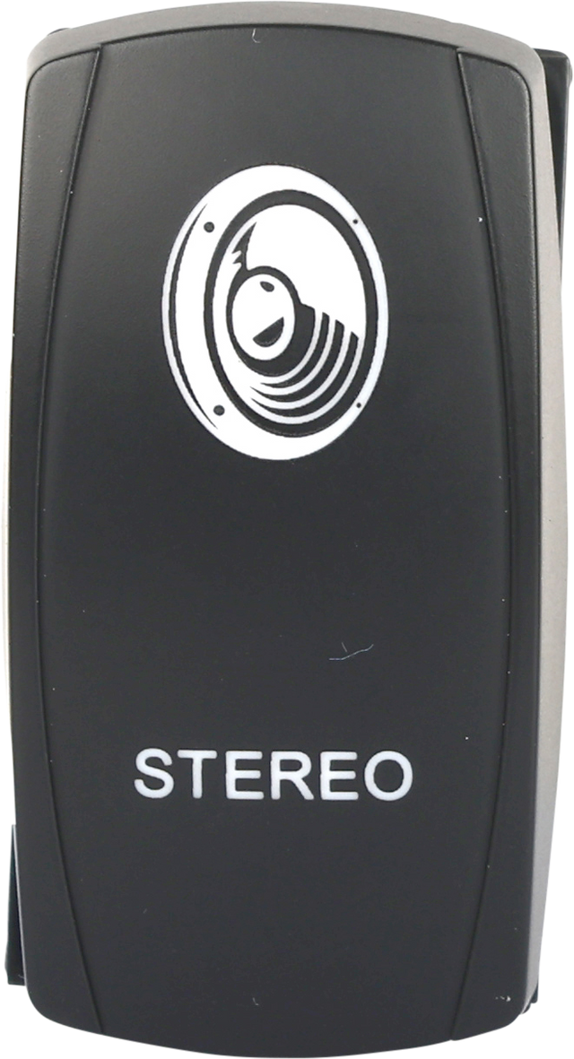 Photo of STEREO ACCESSORY LED SWITCH PRO BACKLIT by OPEN TRAIL - Premium Switches for UTVs / Side by Sides