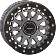 Photo of SYSTEM 3 SB6 BL WHEEL 15X7 4+3 (+10MM) 4/156 GUN METAL GREY by SYSTEM 3 - Premium Wheels for UTVs / Side by Sides