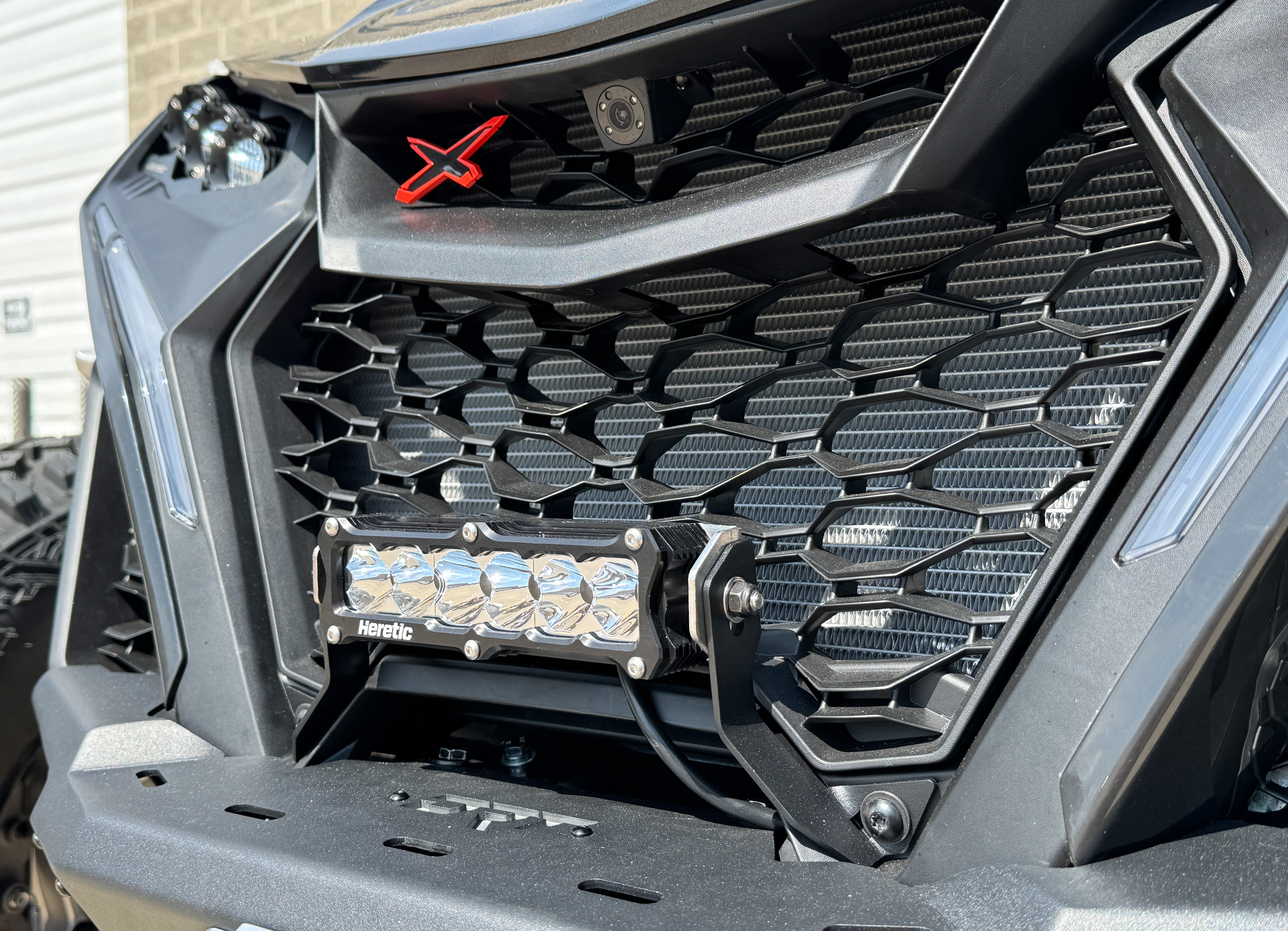 Photo of Can-Am Maverick Lower Grill 6" light bar kit by Heretic Studio Dealer Portal - Premium UTV Headlights for UTVs / Side by Sides