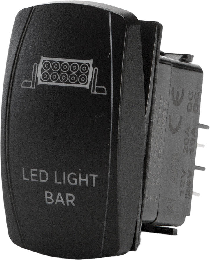 Photo of LED LIGHT BAR LIGHTING SWITCH PRO SERIES BACKLIT by OPEN TRAIL - Premium Switches for UTVs / Side by Sides