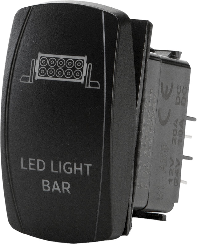 Photo of LED LIGHT BAR LIGHTING SWITCH PRO SERIES BACKLIT by OPEN TRAIL - Premium Switches for UTVs / Side by Sides