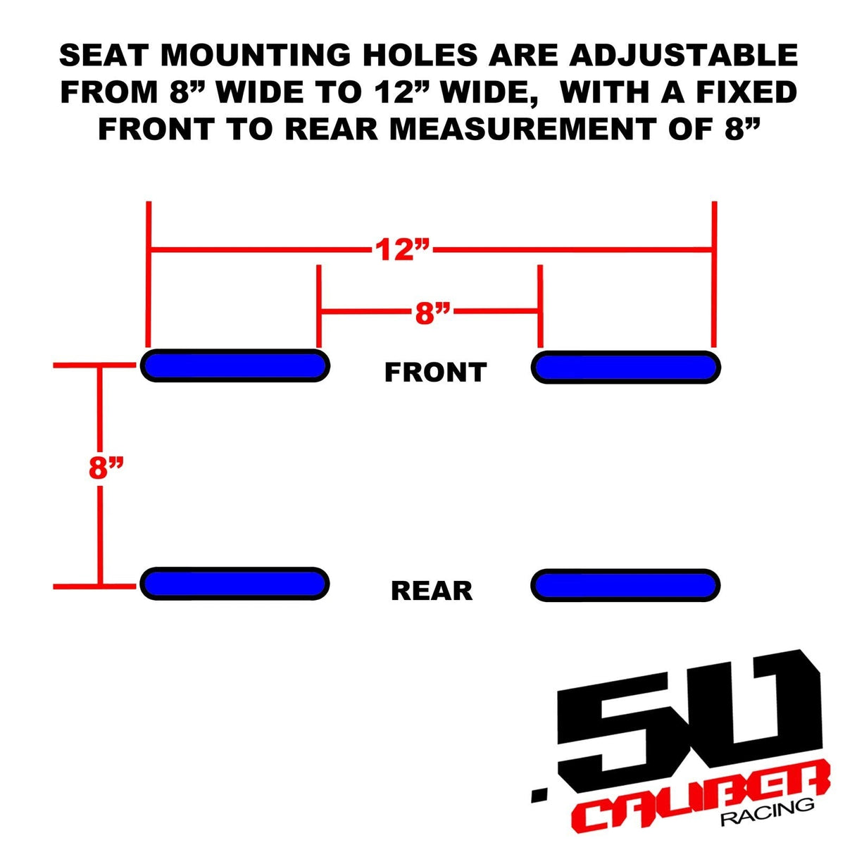 50 Caliber Racing Carbon Fiber Look Bucket Seat
