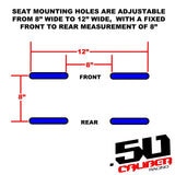 50 Caliber Racing Carbon Fiber Look Bucket Seat