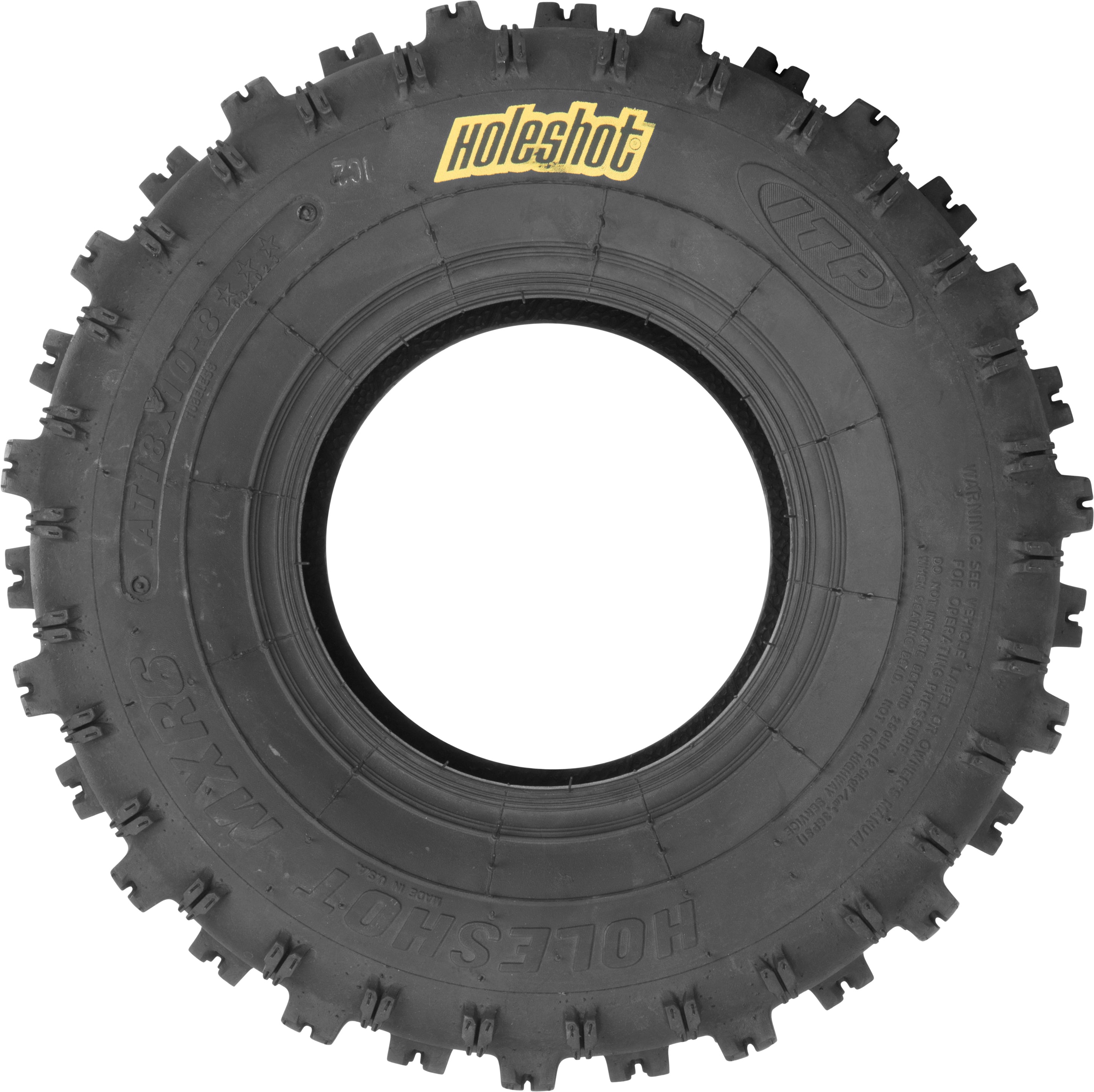 Photo of TIRE HOLESHOT MXR6 REAR 18X10-8 LR260LBS BIAS by ITP - Premium Tires for UTVs / Side by Sides