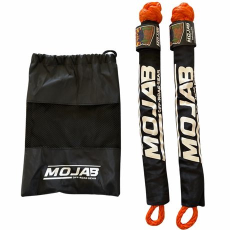 Photo of Soft Shackle 3/8'' x 22” with sleeve and bag (Set of 2 Shackles) (Lifetime Warranty) by MOJAB OFFROAD - Premium Soft Shackle for UTVs / Side by Sides