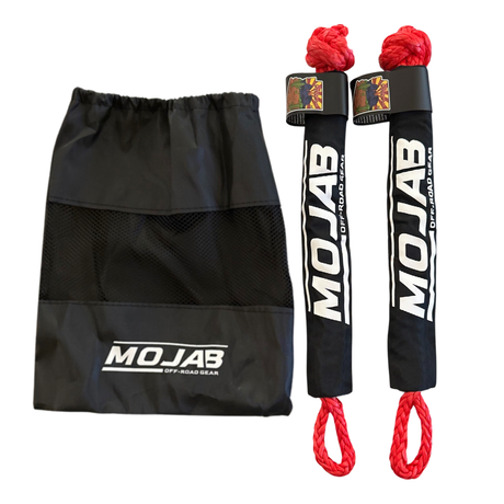 Photo of Soft Shackle 1/2'' x 22'' with sleeve and bag (Set of 2 Shackles) (Lifetime Warranty) by MOJAB OFFROAD - Premium Soft Shackle for UTVs / Side by Sides