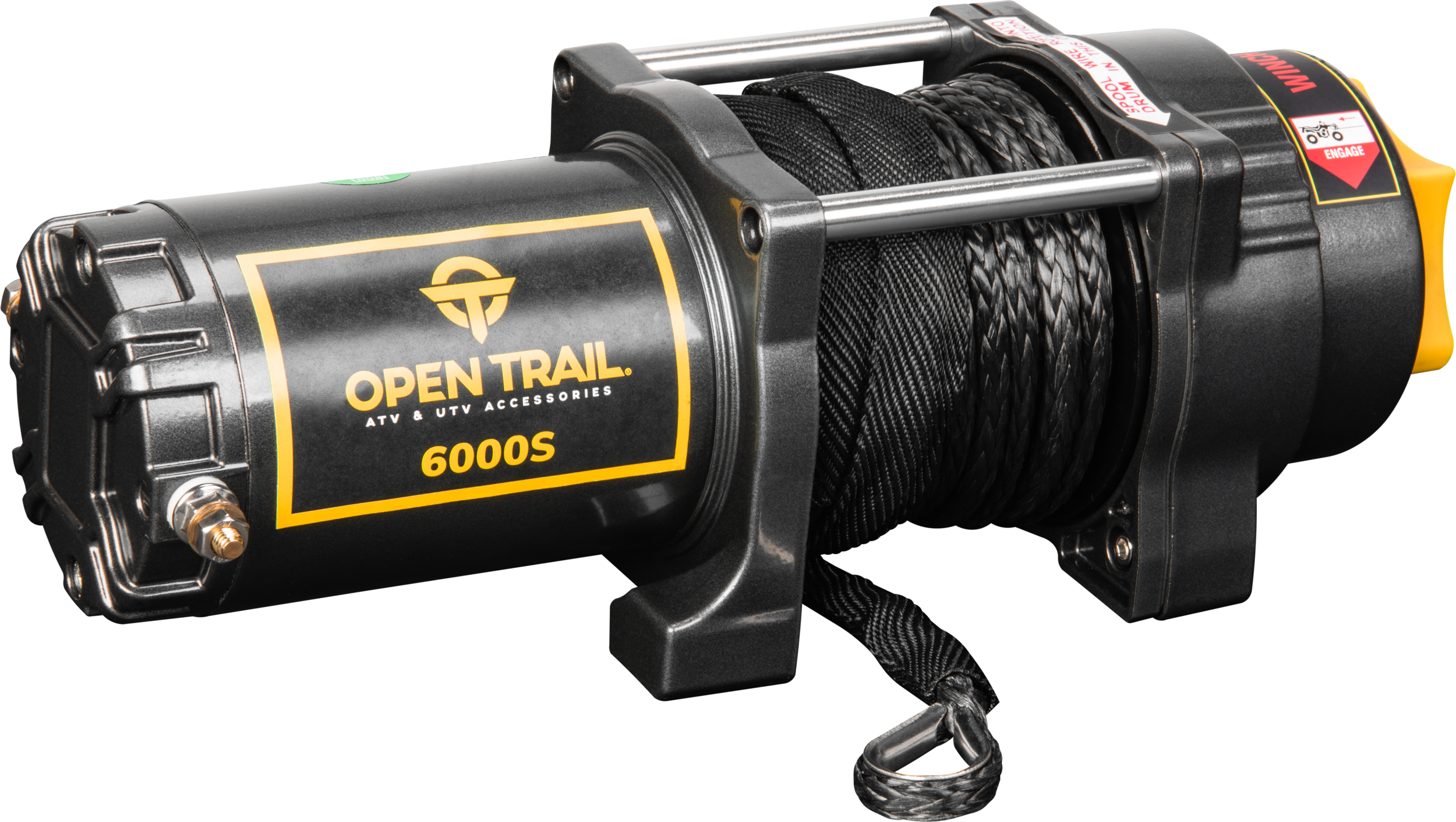 Photo of 6000LB WINCH SYNTHETIC ROPE by OPEN TRAIL - Premium Winch for UTVs / Side by Sides