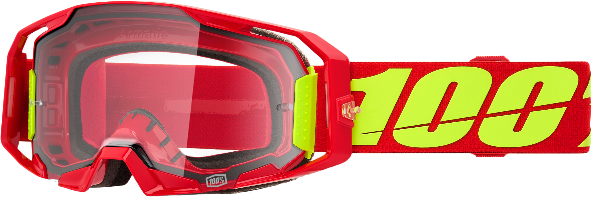 Photo of ARMATIC GOGGLE RED CLEAR LENS by 100-PERCENT - Premium Eyewear for UTVs / Side by Sides