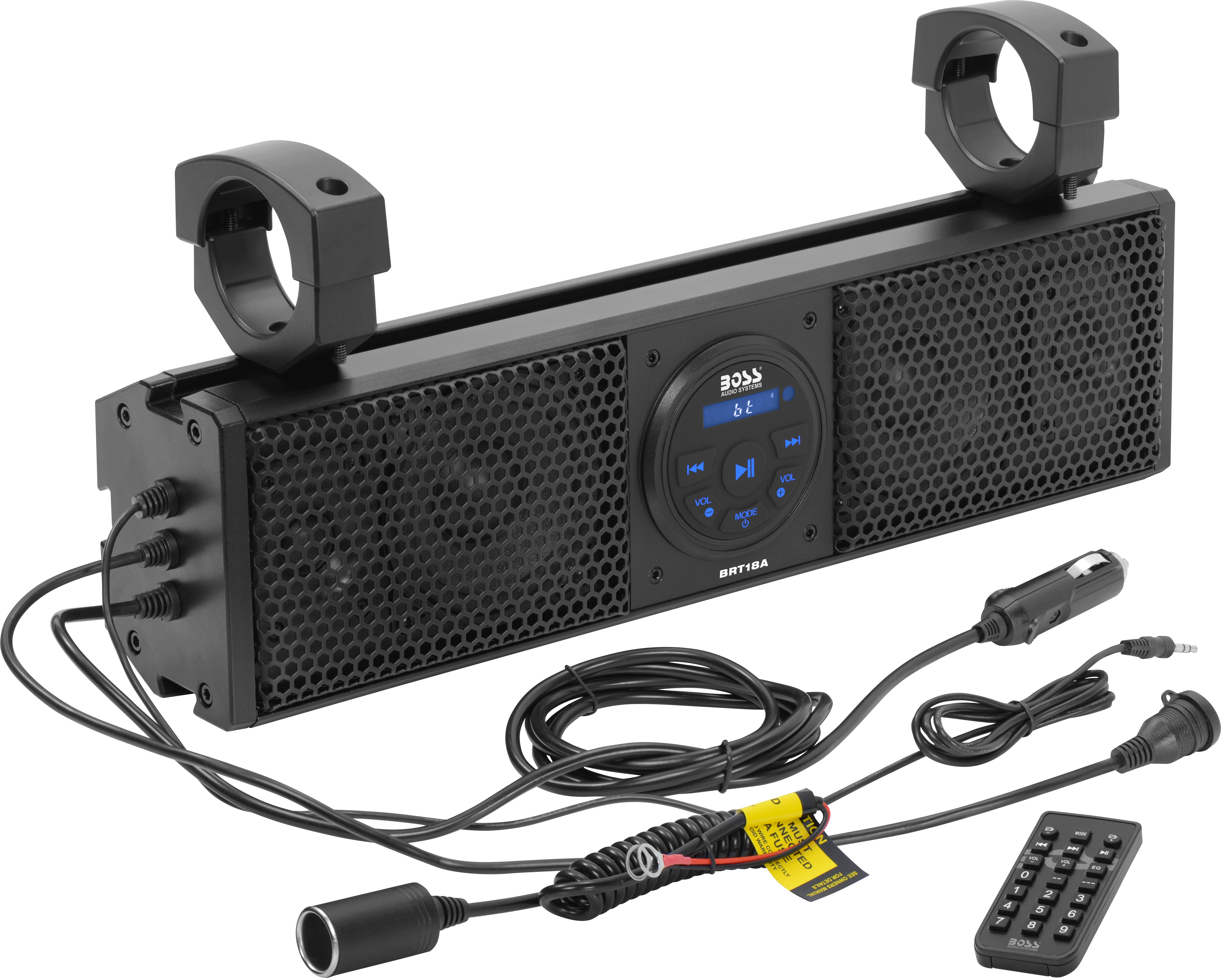Photo of BOSS AUDIO PLUG N PLAY 18" SOUND BAR 4 SPEAKERS FITS 1.5-2" BARS by BOSS AUDIO - Premium Audio/Visual/Communication for UTVs / Side by Sides