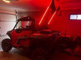 R1 LED whip lights in real off-road use
